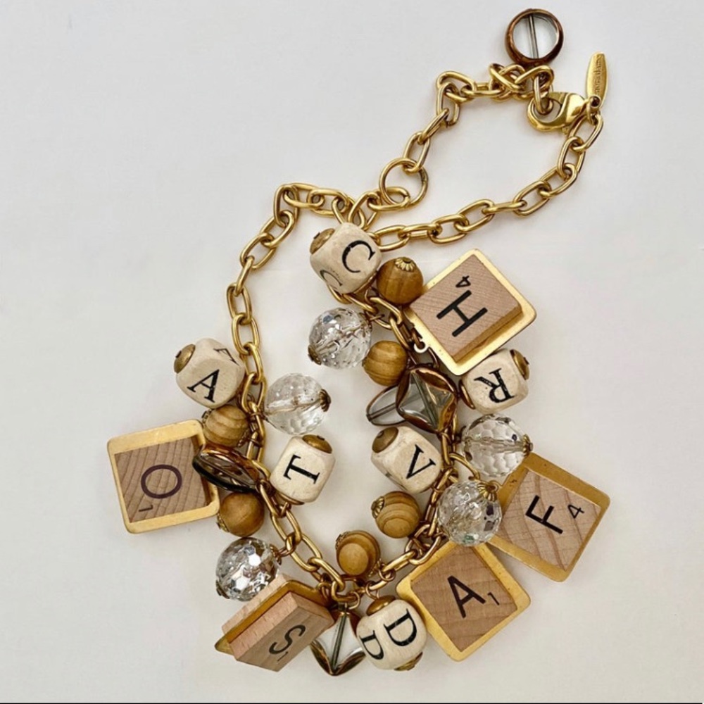 Lenora dame scrabble letter necklace